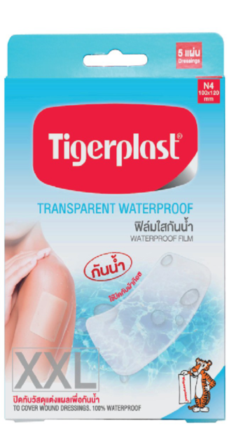 ไทเกอร์พล๊าส พลาสเตอร์ฟิมล์ใสกันน้ำ ไม่มีแผ่นซึมซับ TRANSPARENT WATERPROOF  N Series